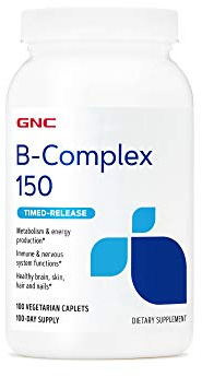 GNC B-Complex 150, Metabolism & Energy Production, Timed-Release, 100 Count