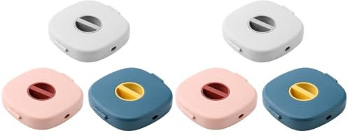 DOITOOL Enrouleur Câble USB Manuel, Lot De 6 Enrouleur De Câble De Charge Organisateur Portable Support De Câble Rétractable Gestion De Câbles USB Pour La Maison Bureau Salle De Classe