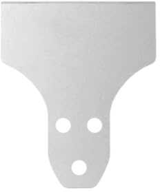 DAZZLEEX Grattoir de sol incurvé robuste pour perceuse à carrelage - Ciseau plat électrique - Marteau d'escalade, pelle à carrelage (tête de coupe de 10,2 cm)