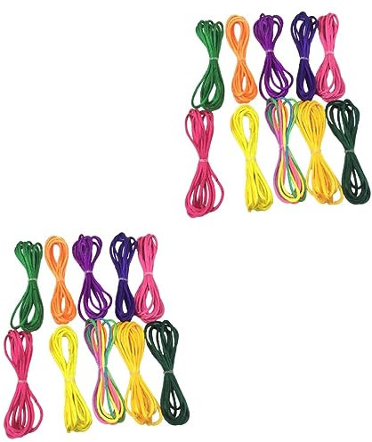 Toyvian 2packungen Finger Spielzeug Farben Braid Rope Für Mädchen Multi-use Finger Game Fördert Kreativität Und Konzentration Für Gruppenaktivitäten Und Spielspaß