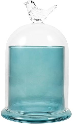 EXCEART Aromatherapy Glass Cover Candle Holder Dome Decorative Glass Dome for Desktop Candle Cover Household Cloche for Craft Projects for Adults Cloche for Home Supply