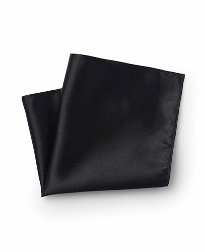 THE SAVILE ROW COMPANY LONDON Herren-Einstecktuch aus Seide, Schwarz