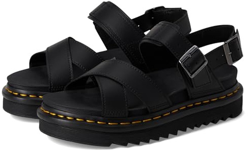 Dr. Martens Womens Voss II Sandal, Black Athena Leather, 7 US