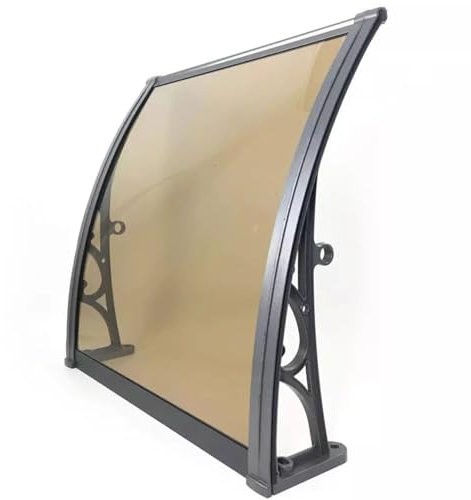 DXIAov Modern Door Window Awning Canopy, Aluminum Alloy Window Awning, Load-Bearing 100kg, Anti-falling Objects, Front Door Outdoor Patio Awning Canopy, UV Rainwater Snow Protection