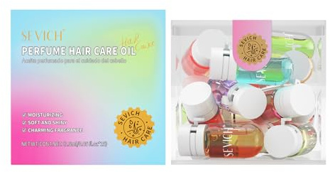 SEVICH Capsule profumate per capelli, confezione da 15, trattamento per capelli 2 in 1 e siero leggero, protezione dal calore e dai raggi UV, controllo dell'effetto crespo e lucentezza, per tutti i