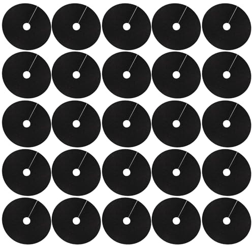 Vxcvzv 25 collares para plantas de repollo Brassica, collar redondo negro para plantas, 5.9 pulgadas de diámetro para control de fresas, malas hierbas, babosas, nematodos