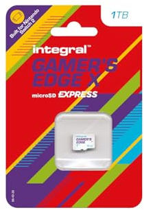 Carte microSD Express Gamer's Edge X 1 to – pour Switch 2, 890 Mo/s Lecture, 810 Mo/s écriture, NVMe, 4K, A1, Vitesse de feu, loadings éclairs, Perf’ Max, zéro lag, Boost Gaming Total