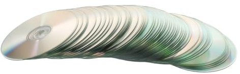 LIGIGWASH 50 pezzi Dischi CD Decorativi in Plastica per DIY Doppia Superficie Riflettente Facili Personalizzare per Decorazioni Casa e Lavoretti Creativi