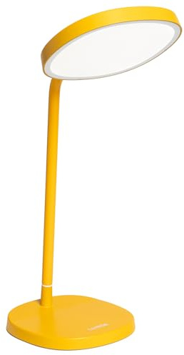 Lumie Task - 10,000 Lux Adjustable Bright Light Therapy Desk Lamp for Mood and Energy Boost and Winter Blues Relief, Crystal Clear Illumination and Maximum Visual Comfort - Golden Yellow
