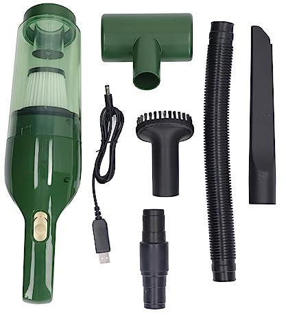 NOENNULL Aspirateur sans Fil, Forte Puissance D'aspiration, 4000 MAh, Charge Rapide, Aspirateur à Air électrique à Faible Bruit pour Poils d'animaux, Voiture, Maison, Bureau (Vert)