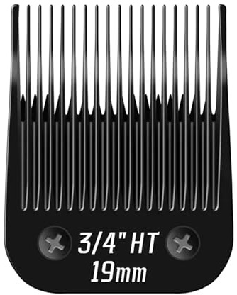 Hund Husdjur Katt Grooming Avtagbart Keramiskt Blad Mest Exakt Passform，Kompatibelt For Andis，Kompatibelt For Oster，A5 Classic 76 KM 10-seriens Djurklippare(Size 19.0mm)