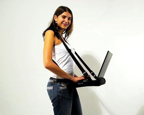 MonLines Bauchladen für Laptop / Notebook - mobile Arbeitsfläche für Inventur, Vermessung & Technik-Einsätze