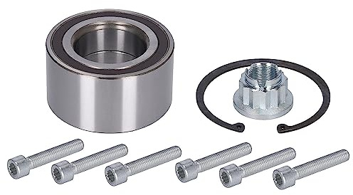 febi bilstein 34789 Radlagersatz mit Achsmutter, Befestigungsschrauben und Sicherungsring, 1 Stück | Kompatibel mit: AUDI Q7, PORSCHE CAYENNE, VW TOUAREG, TOUAREG