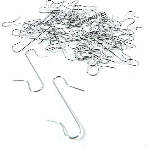 mikken 100 Schnellanhänger Schnellaufhänger Aufhänger für Christbaumschmuck in silber