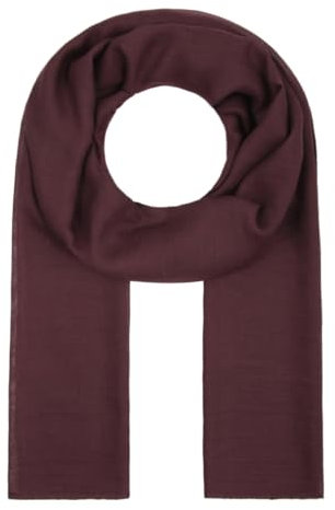 Majea Tuch Lima schmal geschnittenes Damen-Halstuch leicht uni einfarbig dünn unifarben Schal weich Sommerschal Übergangsschal (weinrot)