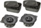 tomzz Audio 4000-010 Set di altoparlanti per montaggio a superficie dal look retrò in contenitore DIN 100 mm Sistema di altoparlanti coassiali a 2 vie 80 Watt