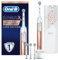 Oral-B Genius X Oral-B Genius X Luxe Edition with Rose Gold Electric Toothbrush, 3 Sensi Ultrathin Toothbrush Heads, Gum Pressure Sensor, Smart USB Travel Case, 2 UK Pin Plug