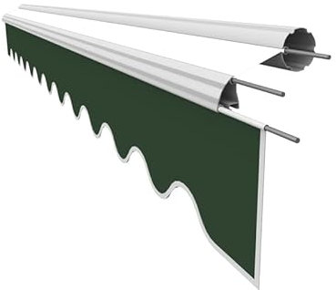 Leudus Markisen Volant Markisenbespannung Sonnenschutz Ersatzstoffe 3.83m*23cm SPD014 Sonnenmarkise fertig genäht