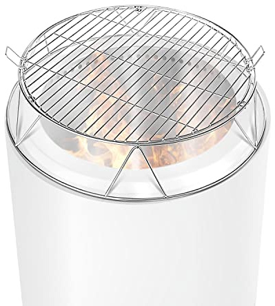 Fire Pit Accessory Kit for Solo Stove Bonfire 19.5 inch, Stainless Steel Fire Pit Grill Cooking Grate with Handle, Round Cooking Grill Grate for Outdoor BBQ Campfire Picnic Party/Gathering Accessory