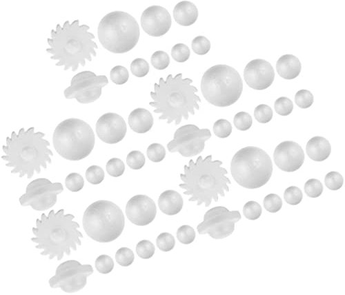 NUOBESTY 5sätze DIY Sonnensystem Teile Unbemalte Bastelbälle Für Kreative Projekte Geeignet Für Junge Mädchen Fördert Kreativität Und Ästhetik Für Bastelarbeiten Und Schulprojekte