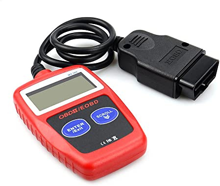 INF OBD2 - Herramienta de diagnóstico, lector de códigos de coche OBDII, diagnóstico automático con pantalla LCD, adaptador OBDII para coche, herramienta de diagnóstico de motor
