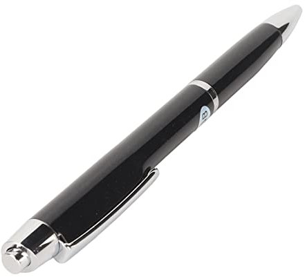 Digital Voice Recorder, Voice Recorder Pen Ballpoint Pen Type Noise Reduction Voice Activated Recorder for Lectures, Meetings, Class (Neutral English, Black)