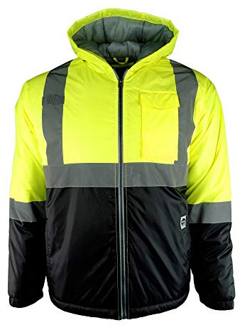 Buffalo Outdoors® Workwear Class 2 Hi Vis Safety Two-Tone Lightweight Field Jacket 2.0 (as1, alpha, m, regular, regular, Yellow/Black)