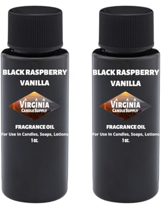Black Raspberry Vanilla Fragrance Oil (Our Version of The Brand Name) (2 oz Bottle) for Candle Making, Soap Making, Tart Making, Room Sprays, Lotions, Car Fresheners, Slime, Bath Bombs, Warmers……