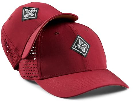 Soulbuddy Snapback Cap Sports Cap – 2er-Set Familien Outfit Set – Cap Herren Cap Damen Cap Kinder – Atmungsaktiv – Schnelltrocknend – One Size und 1 Kinder Cap Größe M oder L