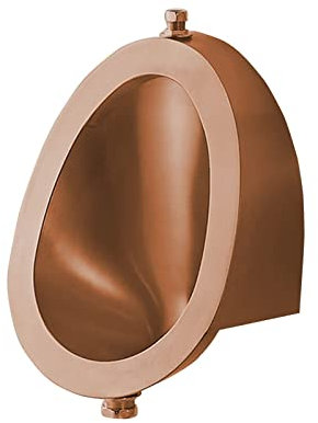CQIKRWGWS Orinal Ovalado para Hombres, Orinal con Sensor de Pared de tamaño pequeño, Orinal Vertical para Inodoro con desagüe, para baño e Inodoro (Traje de Oro Rosa E)