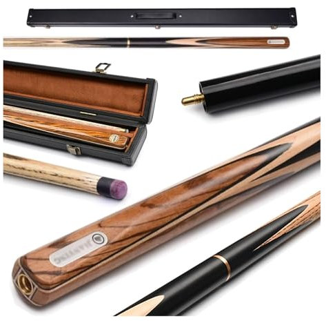 Pool Cue Billard Queue 3/4 geteilter Snooker-Billardqueue im chinesischen Stil, Schwarze Acht, 10/11,5 mm Kopf, hochwertige Poolqueues aus Ahornholz Werden in Handarbeit für Profis hergestellt WEWYQS