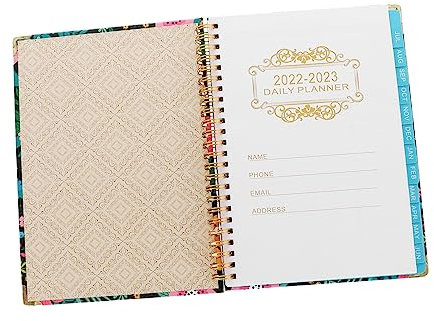 VILLCASE Englischer Planer Kalender Spiral-notizbuch Für Schüler Und Lehrer Personal Planner Für Akademische Planung Tägliche Termine Und Reisejournal