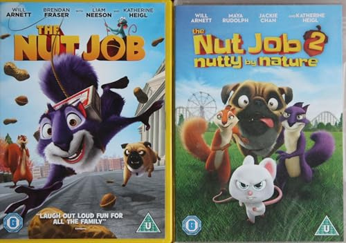 THE NUT JOB 1-2 COMPLETE MOVIE COLLECTION / 1. THE NUT JOB / 2. THE NUT JOB 2 - NUTTY BY NATURE = ULTIMATE 2x DVD SET