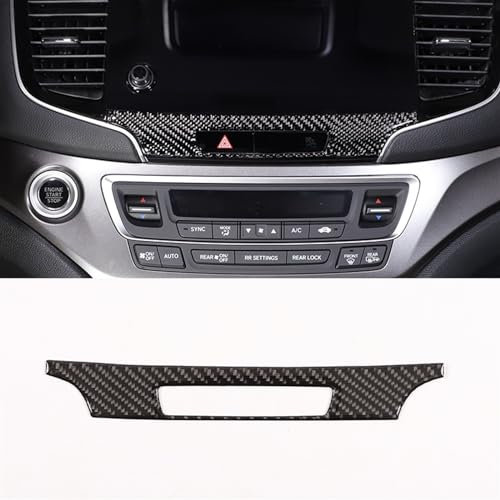 Automobilinnenraum Für Pilot 2015 2016 2017 2018 2019 2020-2022 Weiche Carbon Faser Auto Mittelkonsole Klimaanlage Sitz Heizung Schalter Panel Rahmen Abdeckung Trim Innenverkleidung Mittelkonsole(Styl