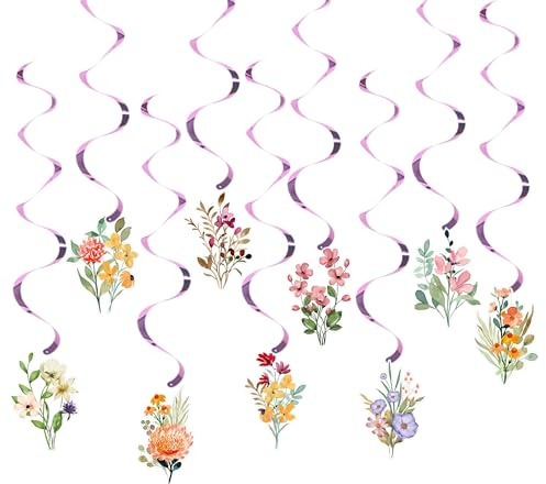 guirlande de fleurs bannière de fête florale papier fleurs décorations
