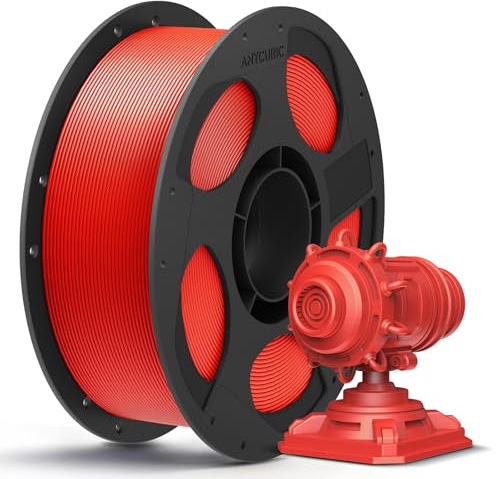 ANYCUBIC PLA+ 3D Printer Filament 1.75mm, 1KG Bright Red