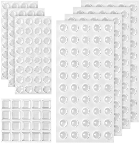 316 Pcs Patin Silicone Transparent 8-12mm Patin Antiderapant Transparente Pieds Adhésifs Anti-Choc Anti-Bruit,Idéale pour Meubles Amortisseurs Autoadhésifs Tampon Porte Tiroir