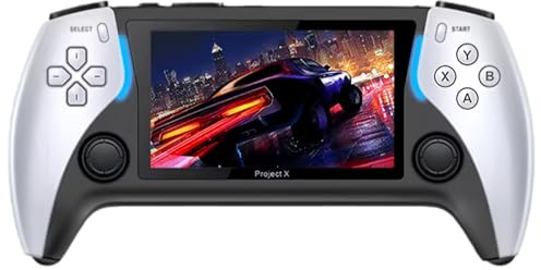 Lululans Handheld Game Console with 23000+ Pre-Installed Retro Games, 4.3-Inch HD IPS Screen, 2500mAh Battery, Dual 3D Joysticks – Portable Classic Video Game Player for Kids & Adults