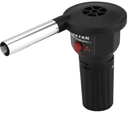 Soplador De Aire para Barbacoa Al Aire Libre, Ventilador Eléctrico Inalámbrico De Mano, Encendedor De Fuego para Parrilla, Herramienta De Cocina para Picnic, Camping, Senderismo