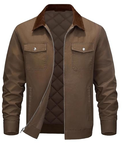 Veste de snowboard pour homme et femme – Veste de ski imperméable et isolante – Manteau d'hiver à capuche – Manteau de montagne, marron, M