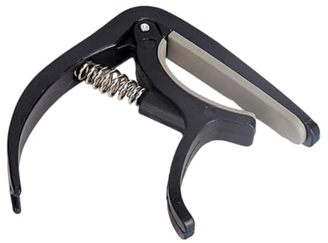 Verstellbarer Clip Kapodaster für akustische E Gitarren Kupfergewinde sorgt für genaue Tonhöhenkontrolle und Tragbarkeit Ergonomischer Gitarren Kapodaster Einfache und Demontage