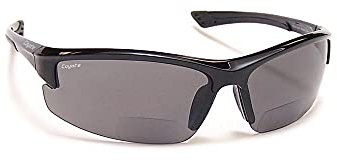 Coyote Eyewear bp-7 Polarisierte Reader Bifokal + 1,50 Sonnenbrille, Schwarz