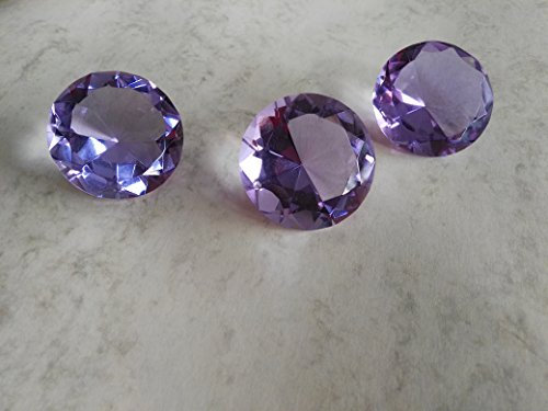 Bella-Vita Dapo 3X Dekokristalle Dekorationselement Glas-Deko-Kristall D4cm eine hübsche Geschenkidee für vielerlei Gelegenheiten Tischdekoration Dekostein