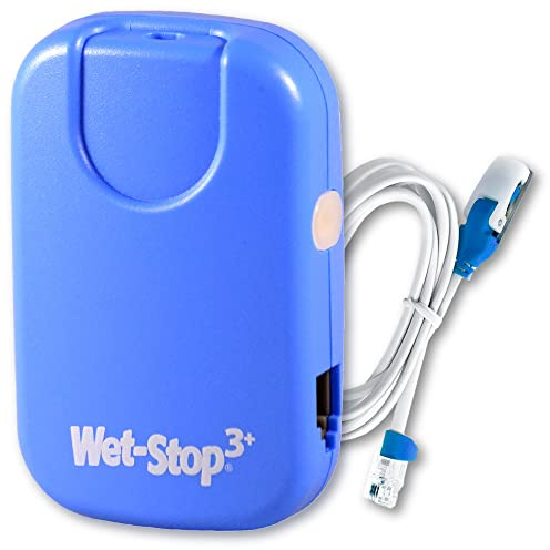 Wet-Stop 3 Blue Bedwetting Enuresis Alarm with Loud Sound and Strong Vibration for Boys or Girls, Proven Solution for Bedwetters
