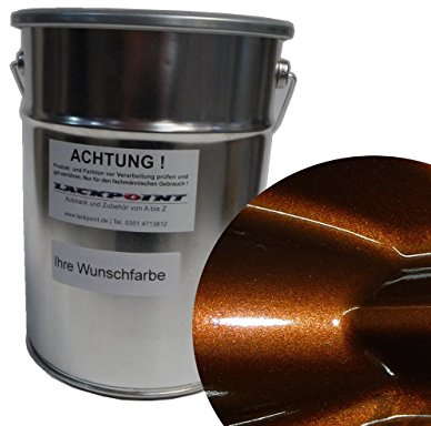 Lackpoint 0,5 Liter Spritzfertigen Basislack für VW LY8Y Ipanemabraun Metallic Autolack