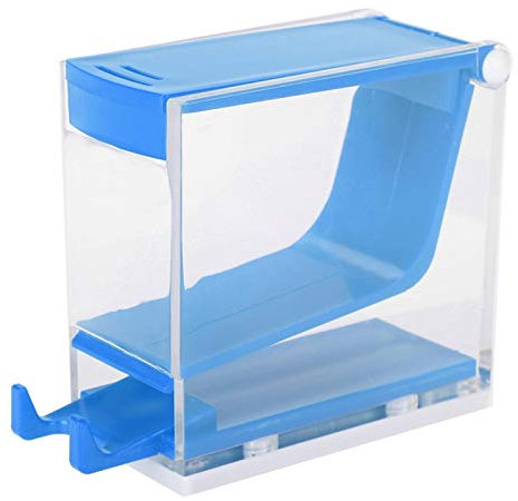 Portarrollos De Algodón, Dispensador De Rollo De Algodón Dental De Diseño Tipo Prensado Con Dispensadores De Algodón Dental Para Hombre Para Actividades Al Aire Libre Para La Limpieza(azul)