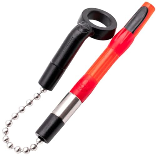 Korda BASIX Mini Stow Indicator – Red – Compact Carp Fishing Bobbin for Bite Detection – Compatible with Mini Isotopes, Adjustable with Tight and Slack Lines