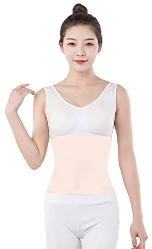 YUPPIE TONE Damen Basic Tube Nierenwärmer Elastischer Hüftwärmer Leibwärmer mit Verlängerter Taillenstütze Einfarbig,Kamel XL