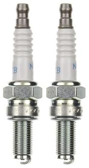 2x Zündkerze CR7EB passend für Peugeot Jet Force 50/125, Speedfight 3/4, Ludix, Aprilia Atlantic, Vespa LX 125 – Zündkerzenset 2 Stück, entstört, 10 mm, 0,8 mm