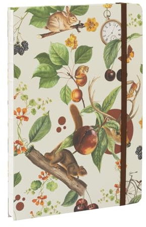 Grupo Erik Kokonote Cuaderno A5 punteado Autumn - Journaling notebook A5 (Bullet journal) Libretas bonitas/Bloc de notas A5 - Cuadernos tapa dura Artesanales con marcapáginas, 192 págs